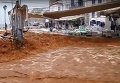В Греции дождь затопил остров. Видео