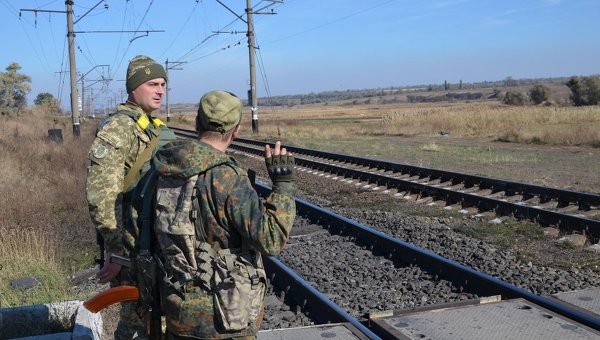 Украинские военные в Донбассе