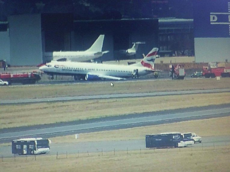 Жесткая посадка лайнера British Airways в Йоханнесбурге