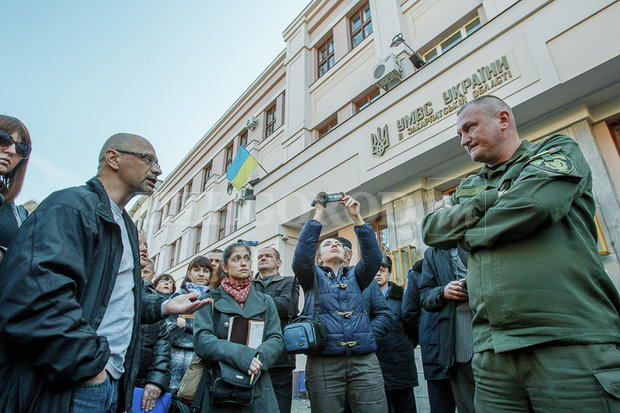 Митинг активистов и кандидатов в горсовет в Ужгороде