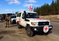 Красный крест в Донбассе. Архивное фото