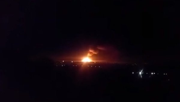 Взрыв на складах боеприпасов в Сватово Луганской области
