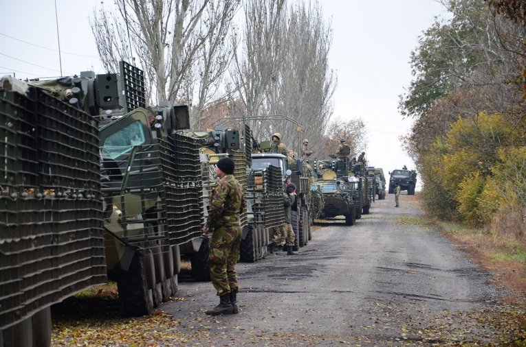 Маневры украинских десантников в зоне АТО