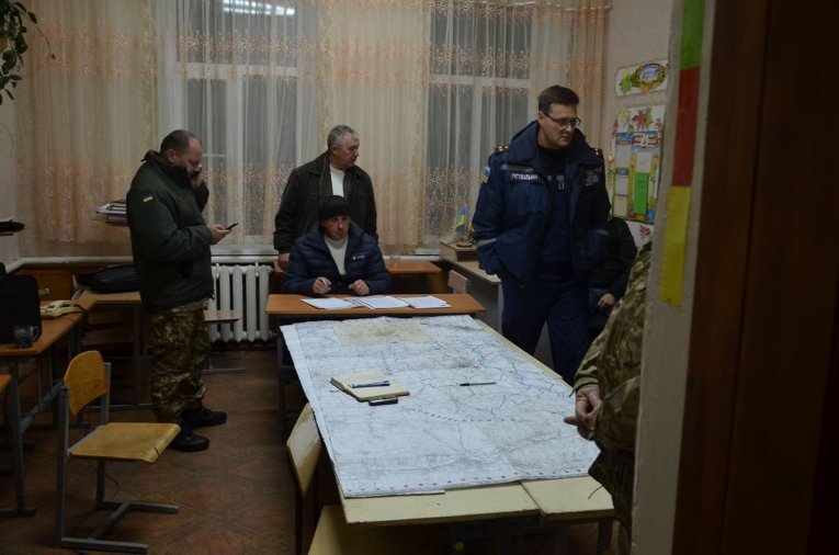 Штаб силовиков в Сватово Луганской области