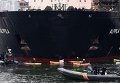 Акция Greenpeace в Хельсинки против российского судна