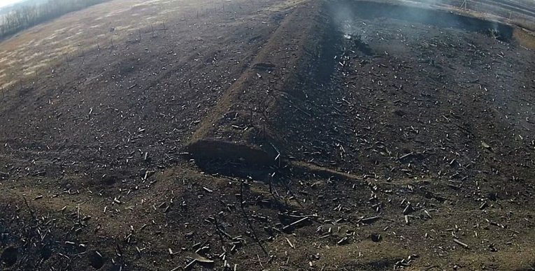 Последствия ЧП на арсенале боеприпасов ВСУ в Сватово с высоты птичьего полета