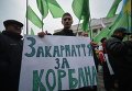 Митинг активистов и сторонников партии УКРОП под стенами Верховной Рады