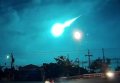 Метеорит в небе над Бангкоком в Таиланде