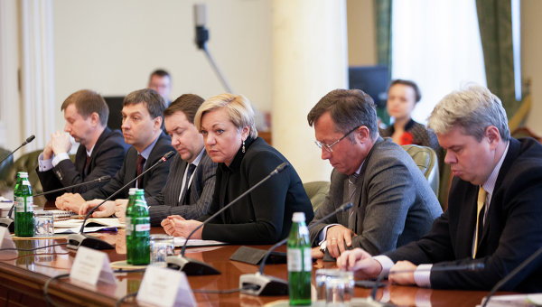 Валерия Гонтарева в ходе традиционной встречи с представителями 40 крупнейших банков