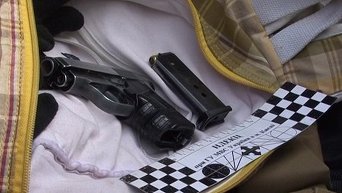 Задержание автомобиля с оружием в Киеве