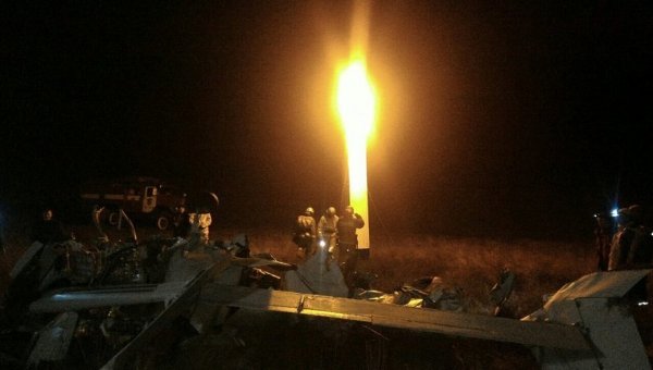 Падение легкомоторного самолета в Феодосийском районе Республики Крым