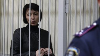 Экс-министр юстиции Украины Елена Лукаш в Печерском райсуде Киева