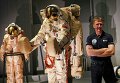 Британский астронавт Тим Пик ставит перед пресс-конференцией в Музее науки в Лондоне, Великобритания. Пик будет первым британским астронавтом, который посетит Международную космическую станцию в миссии Европейского космического агентства.
