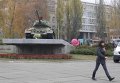 Памятник танку, на котором старшина Шолуденко первым 5 ноября 1943 года прорвался в центр Киева